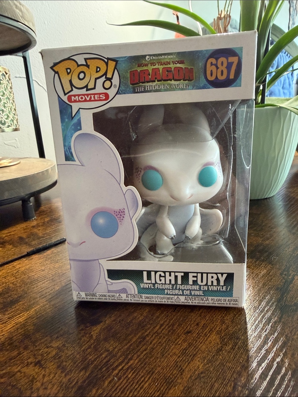 Funko Pop! Light Fury Vinyl Figure - White with Turquoise Eyes